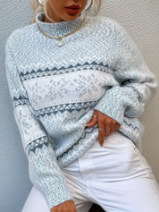 Sofia Noorse Wollen Trui Dames – Iceland Wintertrui met Scandinavisch Design