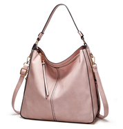 Alessia Leren Tas | Luxe dames handtas van zacht leer met gouden details en verstelbare schouderriem