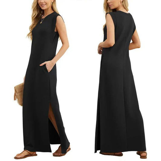 Ainsley Maxi Jurk | Luchtige Zomerjurk met A-lijn Pasvorm en Enkel-Lengte