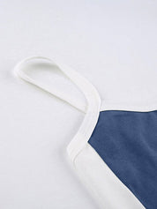 Annemiek Top | Vintage Cami-Top met Contrasterende Strepen en Cropped Fit