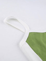 Annemiek Top | Vintage Cami-Top met Contrasterende Strepen en Cropped Fit