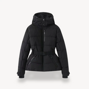 Sofia Quilted Puffer | Getailleerde Damesjas met Capuchon en Hoge Kraag