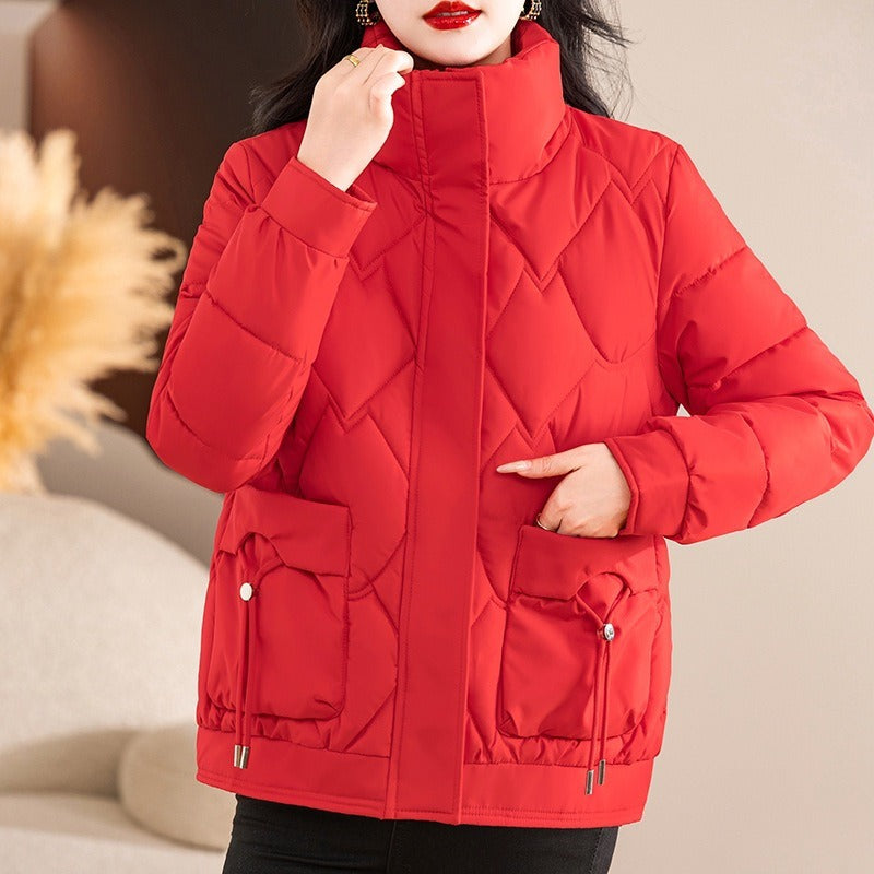 Serena Quilted Jacket | Gewatteerde Damesjas met Hoge Kraag en Relaxte Pasvorm
