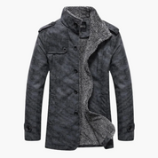 Marco Double-Breasted Jacket | Herenjas met Fleece Voering en Gestructureerde Pasvorm