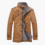 Marco Double-Breasted Jacket | Herenjas met Fleece Voering en Gestructureerde Pasvorm