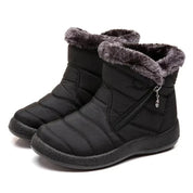 Elena Enkellaarsjes | Dames Quilted Water-Resistant Boots met Imitatiebont en Rits