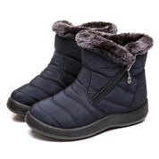 Elena Enkellaarsjes | Dames Quilted Water-Resistant Boots met Imitatiebont en Rits