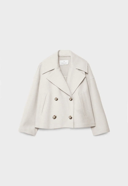 Giovanna Jack | Korte Dames Jas met Dubbele Rij Knopen en Tijdloos Design