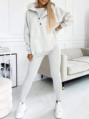 Alessia Set | 3-Delig Dames Loungepak met Hoodie, T-shirt en Joggingbroek