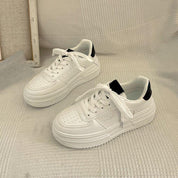 Luna Sneakers | Witte Dames Schoenen met Dikke Zool en Koreaans Design
