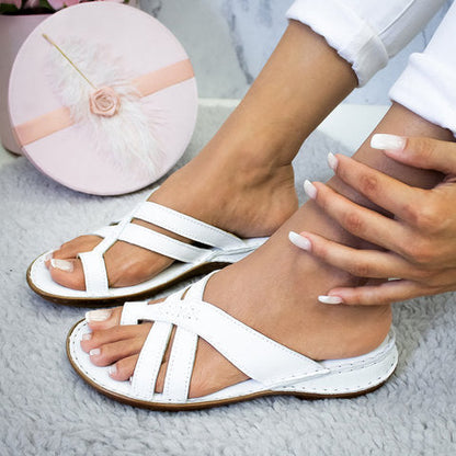 Isabella Sandalen | Instap Dames Sandalen met Wigzool en Ademende Eigenschappen