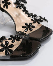 Celina Sandalen | Dameshakken met Strass, Peep Toe en Verstelbare Bandjes