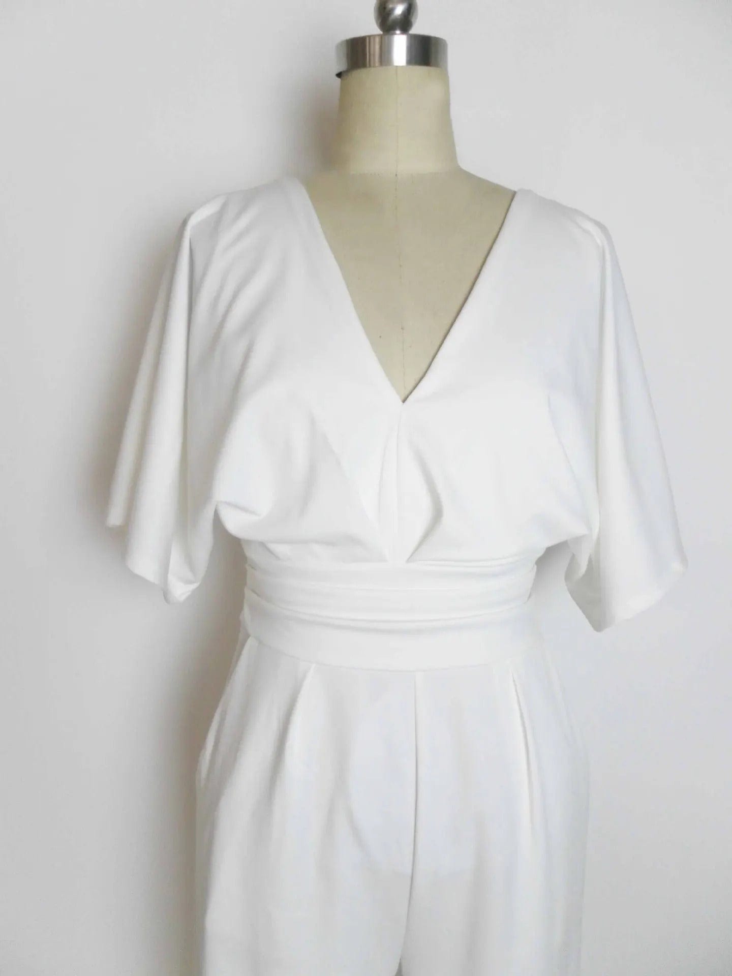 Karen Jumpsuit | Elegante Dames Jumpsuit met V-Hals en Wijde Pijpen