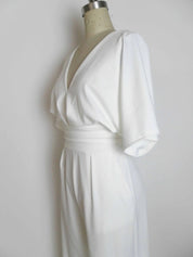 Karen Jumpsuit | Elegante Dames Jumpsuit met V-Hals en Wijde Pijpen