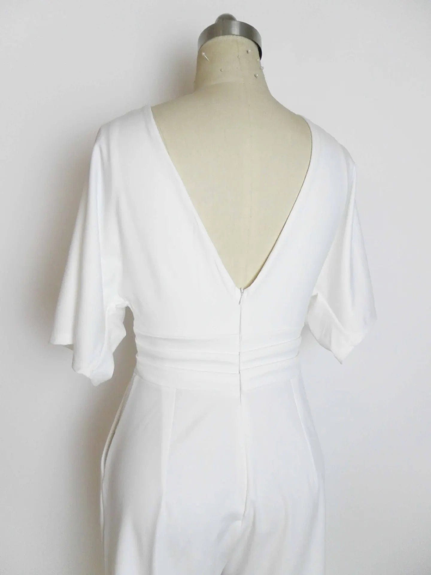 Karen Jumpsuit | Elegante Dames Jumpsuit met V-Hals en Wijde Pijpen