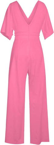 Karen Jumpsuit | Elegante Dames Jumpsuit met V-Hals en Wijde Pijpen