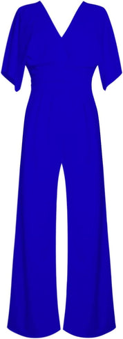 Karen Jumpsuit | Elegante Dames Jumpsuit met V-Hals en Wijde Pijpen