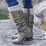Dames orthopedische Giulia winterlaarzen – waterdicht, warm en stevig met platte hak