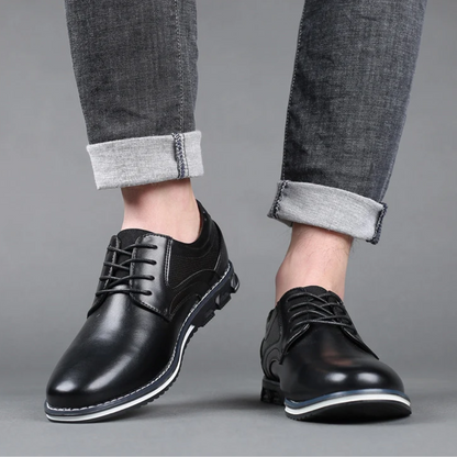 Alberto Schoenen | Leren Orthopedische Herenschoenen met Voetboogsteun en Antislipzool
