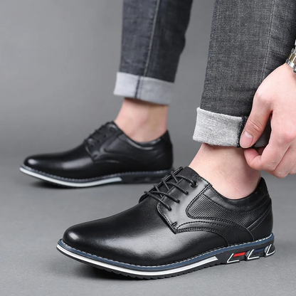 Alberto Schoenen | Leren Orthopedische Herenschoenen met Voetboogsteun en Antislipzool