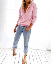 Allegra dames hoodie | Relaxte hoodie met trekkoorden | Comfortabele casual trui