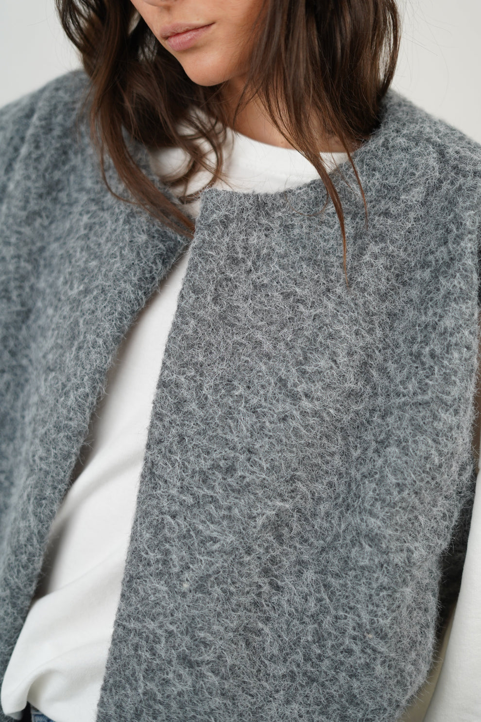 Dames Gebreid Vest Wolmix – Luxe, Warm & Oversized Pasvorm | Francesca Bianchi