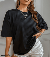 Aurora T-shirt | Comfortabel T-shirt met "Love Never Fails" Rugprint en Perfecte Pasvorm