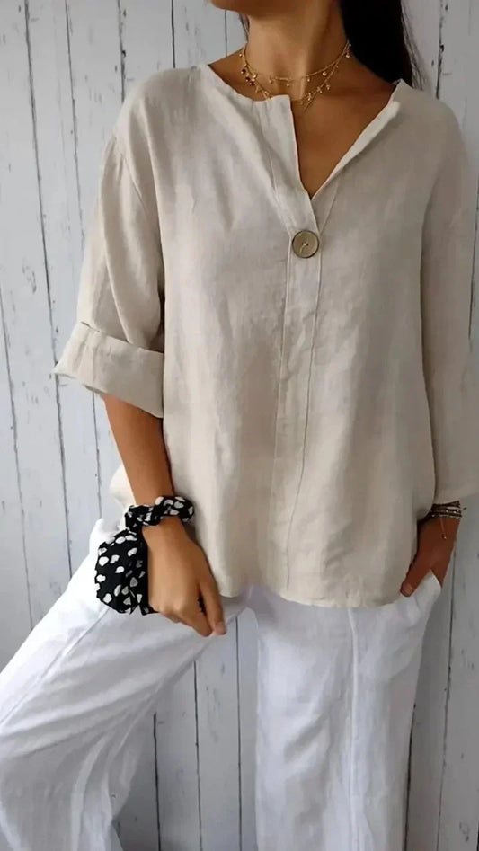 Aiah Blouse | Elegante Casual losse Damesblouse