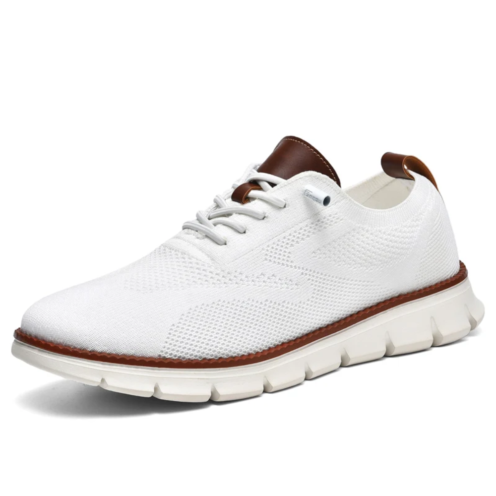 Alessio Herenschoenen | Orthopedische Brede Schoenen met Gebreid Design en Ergonomische Steun