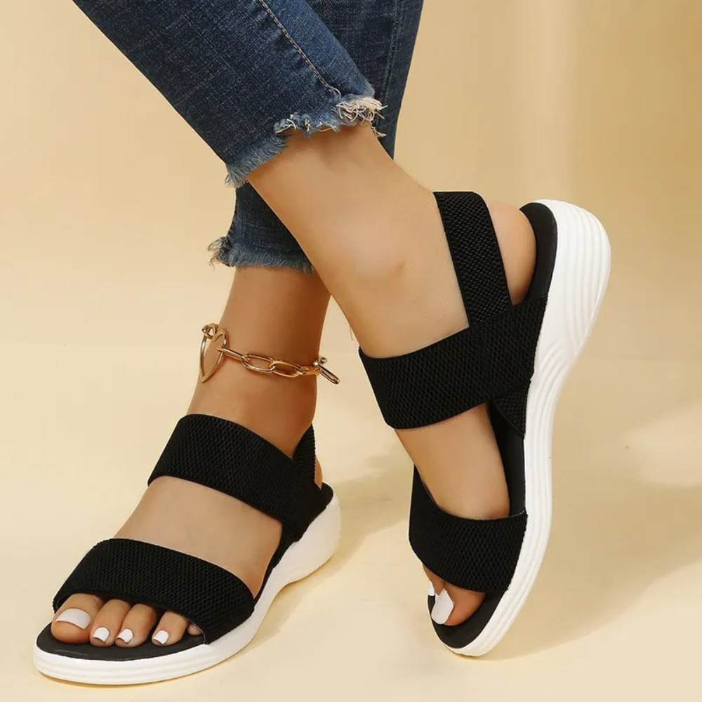 Lucia Sandalen | Orthopedische Dames Slip-Ons met Ademend Mesh en Comfortabele Steun