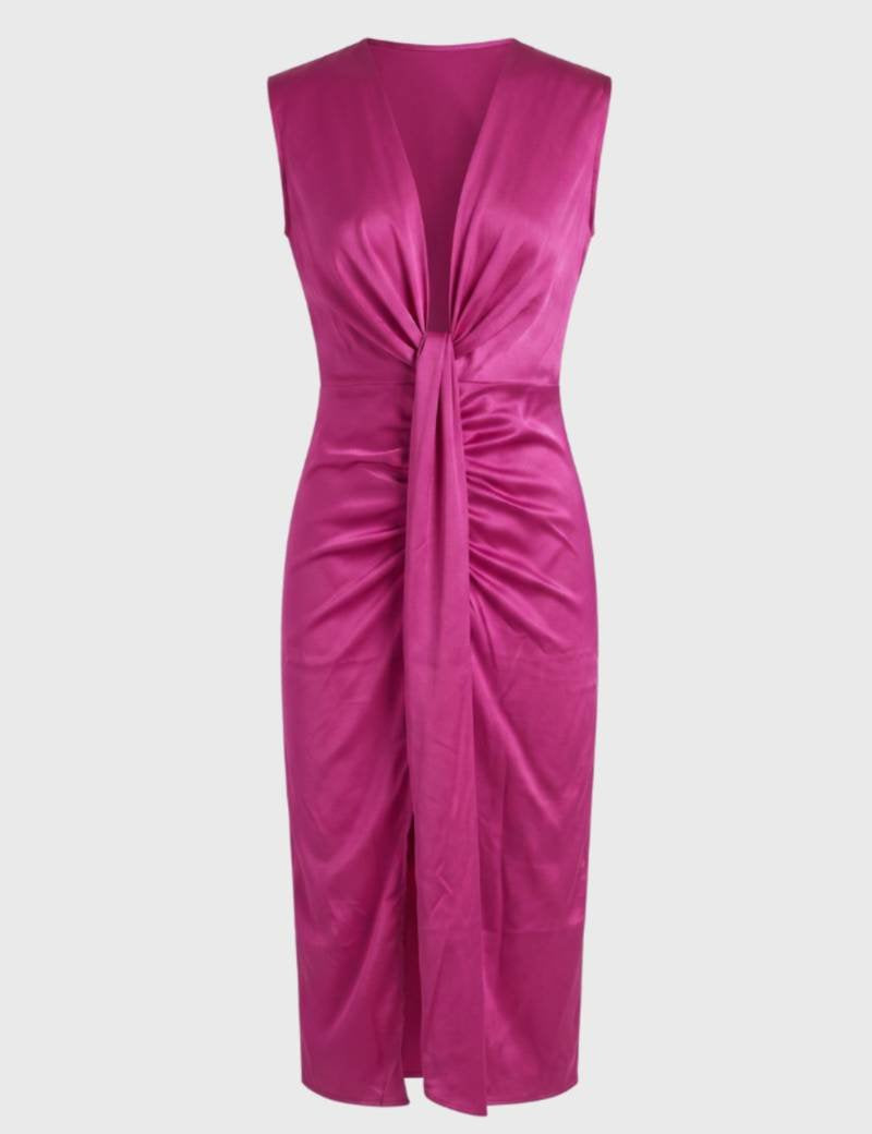 midi-jurk-dames-getailleerd-v-hals-strikdetail-1.jpg