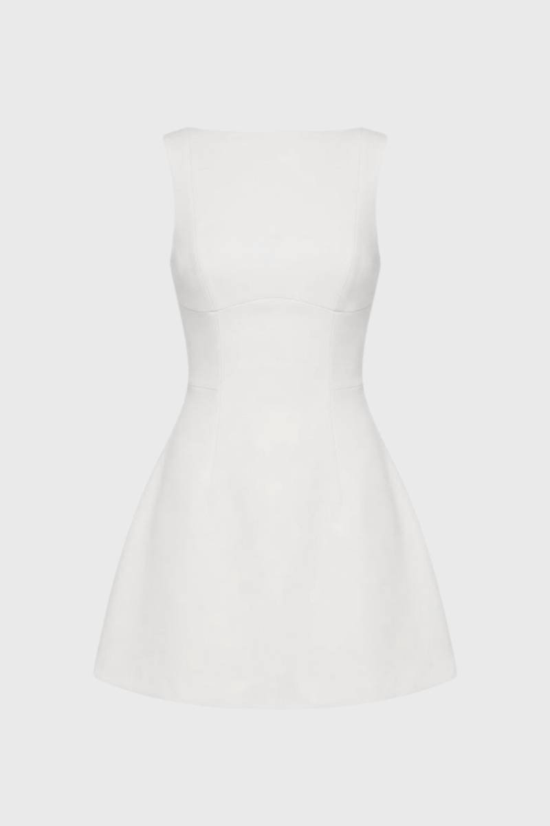 Strapless Mini Jurk Dames Aansluitend Feest Avond - Zwart / Wit / Bordeaux - Maelen