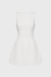 Strapless Mini Jurk Dames Aansluitend Feest Avond - Zwart / Wit / Bordeaux - Maelen