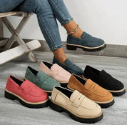 Arlena loafers dames – comfortabele instappers met dikke zool en klassieke look