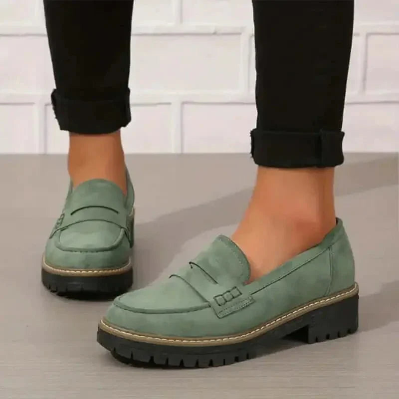 Arlena loafers dames – comfortabele instappers met dikke zool en klassieke look