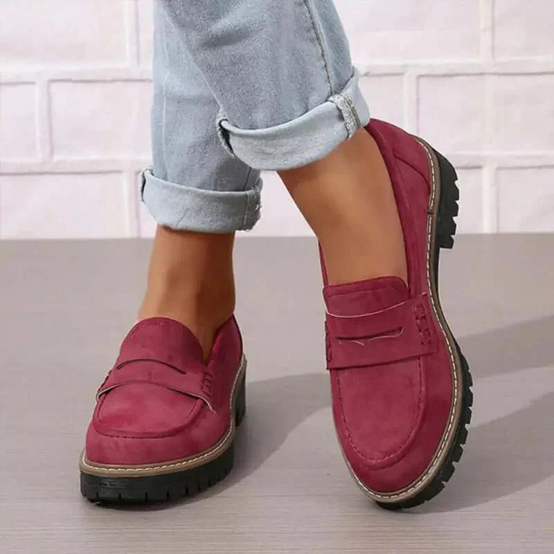Arlena loafers dames – comfortabele instappers met dikke zool en klassieke look