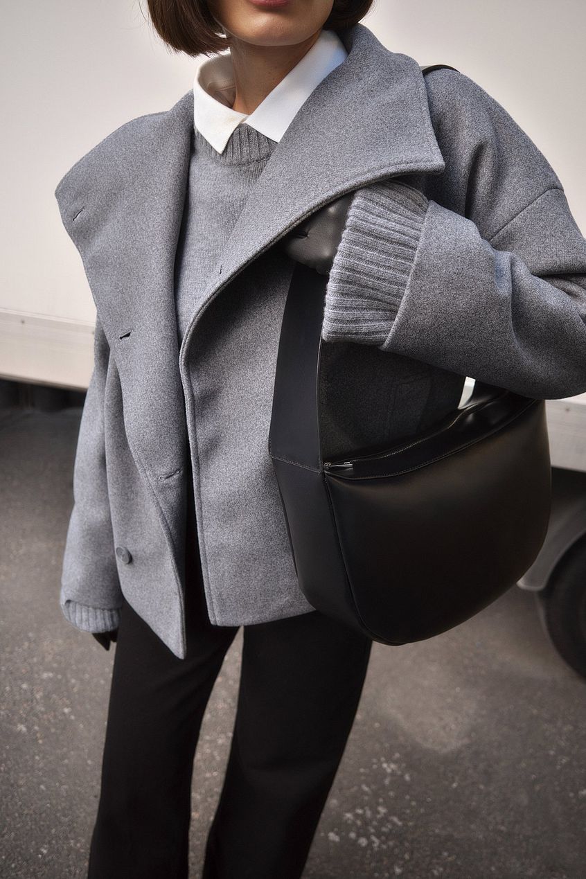 Elisabetta dames winterjas – elegante wollen winterjas met dubbele knoopsluiting