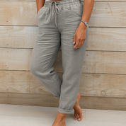 Stijlvolle linnen damesbroek - Giulia