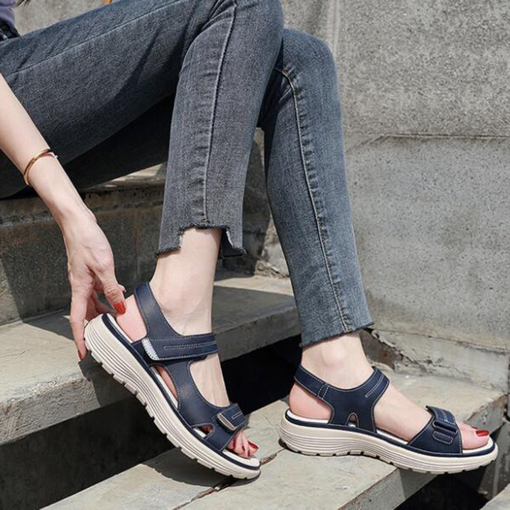 OrthoDaily Zomersandalen | Orthopedische Dames Sandalen met Brede Teendoos en Hielkussens
