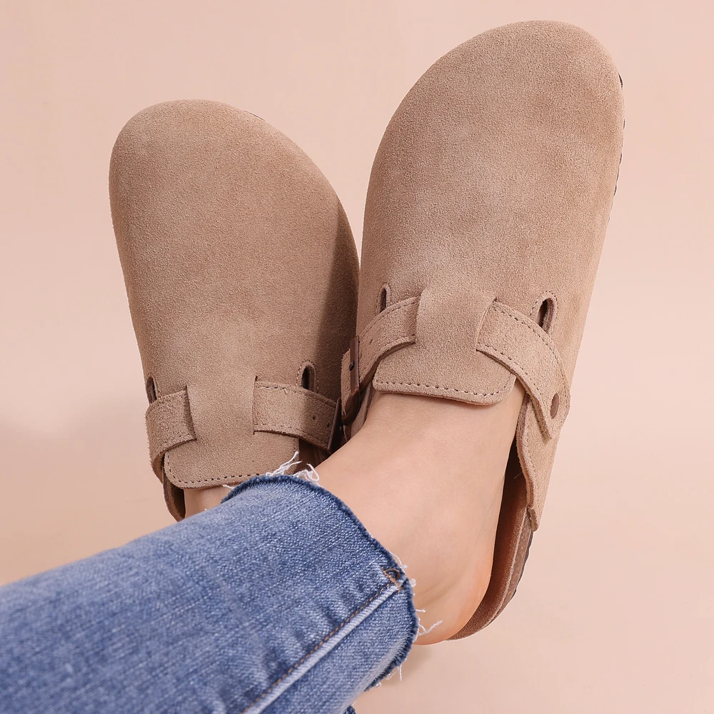 Camilla Clogs | Orthopedische Unisex Pantoffels met Fleece Voetbed en Kurken Zool