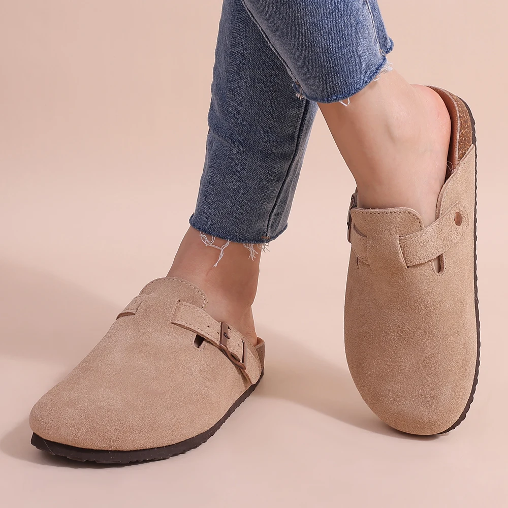 Camilla Clogs | Orthopedische Unisex Pantoffels met Fleece Voetbed en Kurken Zool