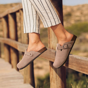 Camilla Clogs | Orthopedische Unisex Pantoffels met Fleece Voetbed en Kurken Zool