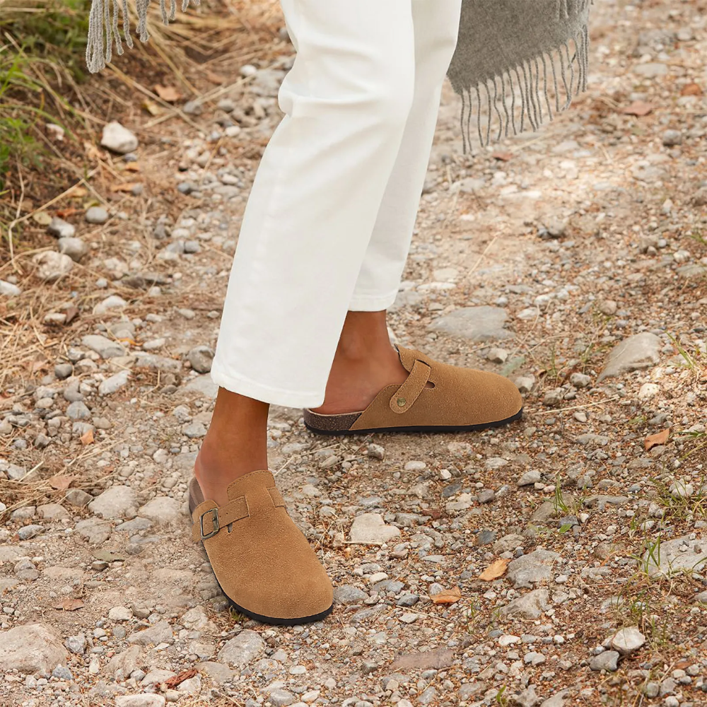 Isabella Pantoffels | Orthopedische Unisex Slippers met Fleece Voetbed en Kurken Zool