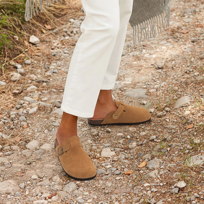 Isabella Pantoffels | Orthopedische Unisex Slippers met Fleece Voetbed en Kurken Zool