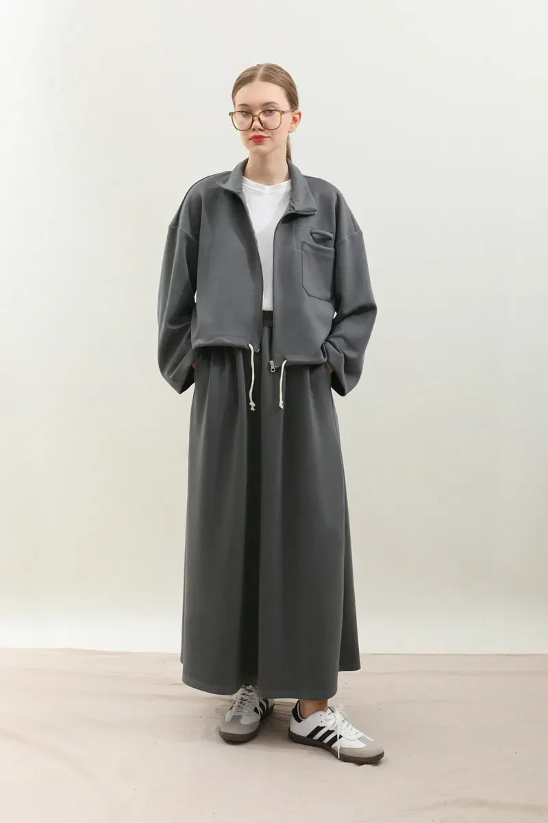 Elena Set | Elegante Tuniek en Rok Set met Losse Pasvorm en Comfortabele Stof