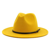 Eliane | Klassieke Fedora Hoed Dames met Leren Band - Tijdloos, Stijlvol en Veelzijdig - Camel / Zwart / Bordeaux