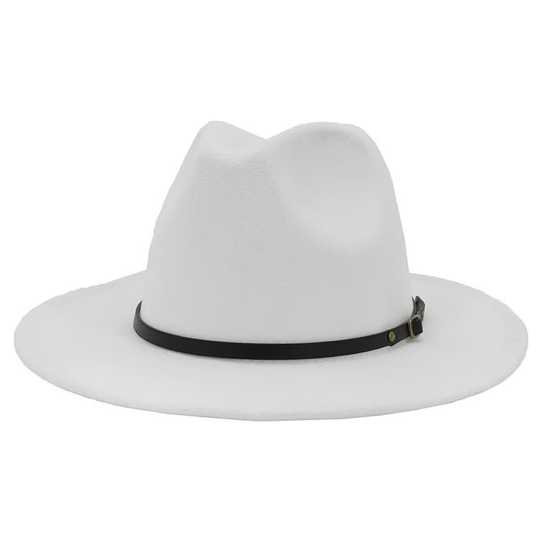 Eliane | Klassieke Fedora Hoed Dames met Leren Band - Tijdloos, Stijlvol en Veelzijdig - Camel / Zwart / Bordeaux