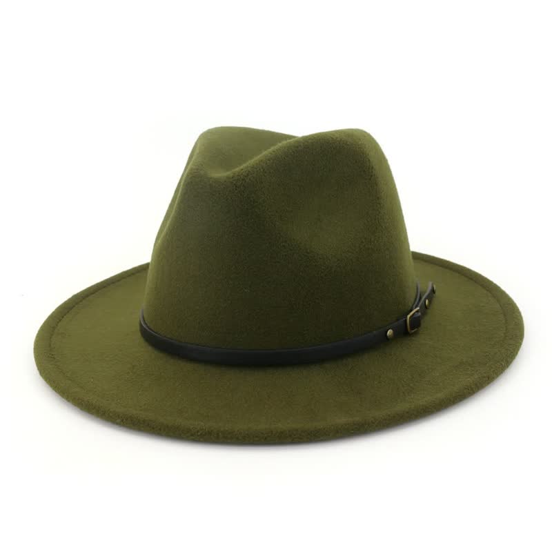 Eliane | Klassieke Fedora Hoed Dames met Leren Band - Tijdloos, Stijlvol en Veelzijdig - Camel / Zwart / Bordeaux
