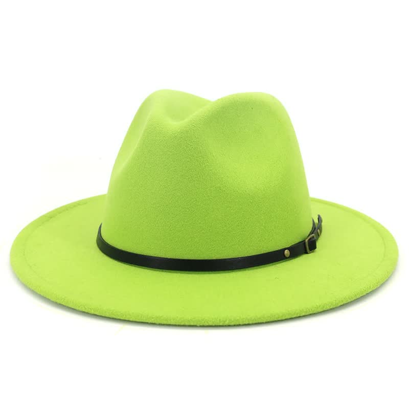 Eliane | Klassieke Fedora Hoed Dames met Leren Band - Tijdloos, Stijlvol en Veelzijdig - Camel / Zwart / Bordeaux