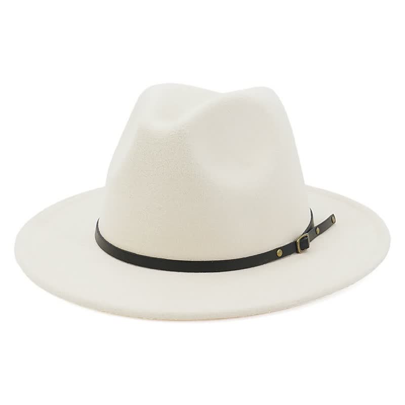 Eliane | Klassieke Fedora Hoed Dames met Leren Band - Tijdloos, Stijlvol en Veelzijdig - Camel / Zwart / Bordeaux